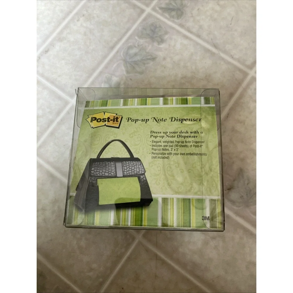 Post-it Pop-Up Note Dispenser BLACK Purse Pocketbook  for 3